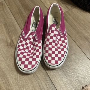 Purple checkered vans